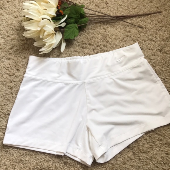Nike Pants - Like new NIKE white spandex shorts
